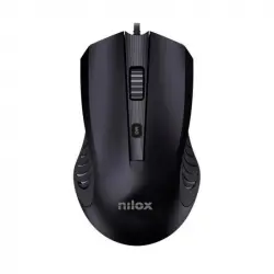 Nilox MOUSB1013 Ratón con Cable USB 2400DPI Negro