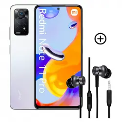 Pack Móvil XIAOMI Redmi Note 11 PRO 5G 128Gb blanco + auriculares in-ear