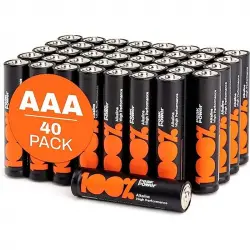 Peakpower LR06 AA Pila Alcalina 1.5V Alto Rendimiento 40 Unidades