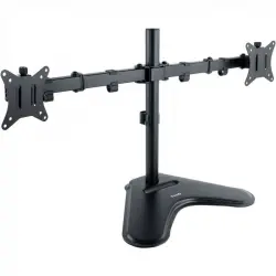 TooQ Soporte Doble Brazo Inclinable Giratorio para Monitor 17"-32" VESA 100x100 Máx. 9Kg