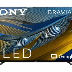 TV OLED 55" - Sony 55A80J, Bravia XR OLED, 4K HDR 120 Hz, Google (Smart TV), Dolby Atmos-Vision, IA, Negro