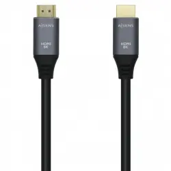 Aisens Cable HDMI V2.1 Macho/Macho 50cm Gris/Negro