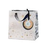 Bolsa de regalo Lunas, estrellas y hojas 20x20x11cm