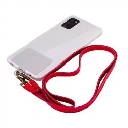 Cool Cordón Colgante Universal Rojo con Tarjeta para Smartphone