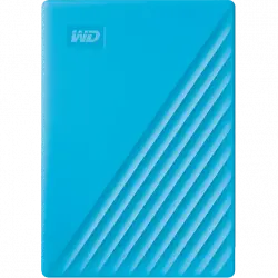 Disco duro externo 4 TB - WD My Passport, Portátil, HDD, USB 3.2, Funciona con Chromebook, Azul
