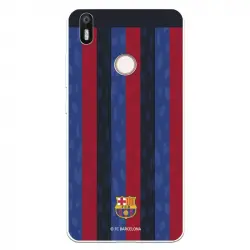 Funda Para Bq Aquaris X Del Fc Barcelona Fondo Rayas Verticales - Licencia Oficial Fc Barcelona