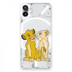 Funda Para Nothing Phone 1 Oficial De Disney Simba Y Nala Silueta - El Rey León
