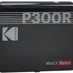 Impresora fotográfica instantánea Kodak Mini 3 Retro Square Negro