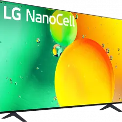 TV LED 55" - LG 55NANO756QC, UHD 4K, Procesador de Gran Potencia 4K α5 Gen 5, Smart TV, DVB-T2 (H.265), Azul oscuro ceniza