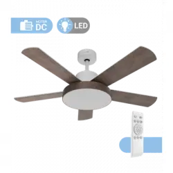 Ventilador De Techo Blanco | 122 Cm | Mando A Distancia | Universal Blue