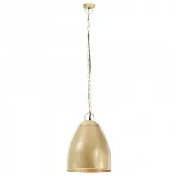 VidaXL Lámpara Colgante Industrial Redonda E27 32cm Latón