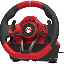 Volante - Hori Mario Kart Pro Deluxe, Para Nintendo Switch, PC, Pedales, USB, Rojo