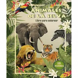 Animales De La Selva - Libro para colorear
