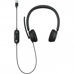 Auriculares - Microsoft Modern USB Headset, De diadema, Con cable, USB, Micrófono, Negro