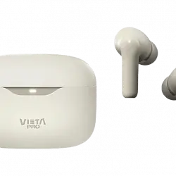Auriculares True Wireless - Vieta Pro Mute 2, ANC-35db, Dual Pairing, Voice Assistant, 22 h, Blanco