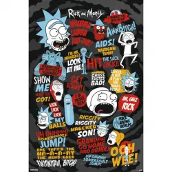 Erik Maxi Póster Rick And Morty Citas 91.5x61cm