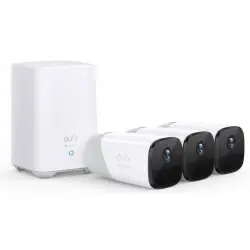 Eufy EufyCam 2 Kit 3 Cámaras de Seguridad FullHD 1080p