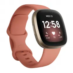 Fitbit - Fitbit Versa 3 Aluminio Rosa/Dorado Smartwatch de salud y forma física (Reacondicionado a estrenar).