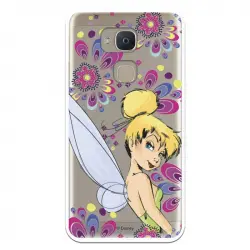 Funda Oficial Disney Campanilla Flores Transparente Para Bq Aquaris V Plus - Peter Pan