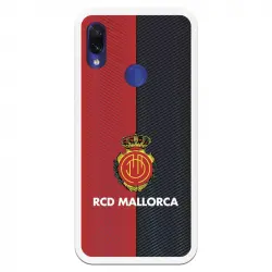 Funda Para Xiaomi Redmi Note 7 Del Mallorca Rcd Mallorca Diagonales Transparente - Licencia Oficial Rcd Mallorca