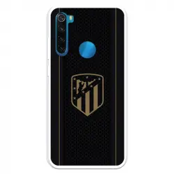 Funda Para Xiaomi Redmi Note 8 Del Atleti Escudo Dorado Fondo Negro - Licencia Oficial Atlético De Madrid
