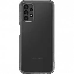 Funda - Samsung Soft Clear Cover, Para Galaxy A13 4G, Silicona, Trasera, Negro y Transparente