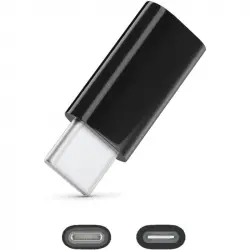 Icoveri Adaptador Lightning a USB-C Hembra/Macho en Negro