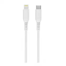 Inves - Cable De Carga LT- LC1M-WH De USB-C A Lightning Blanco De 1 Metro