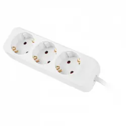Lanberg Regleta 3 Tomas Schuko Blanca 1.5m