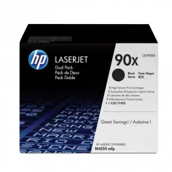 Tóner Original HP 90X Alta Capacidad Negro Pack 2 Unidades