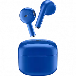 Auriculares True Wireless - Music Sound BTMSTWSSWAGB, De cápsula, Bluetooth, Autonomía de hasta 20 h, Azul