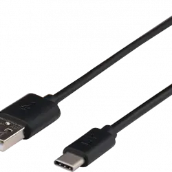 Cable USB C - ISY IZB-543, 2.0, Pack 3 cables (2m, 1m and 0.6m), Negro