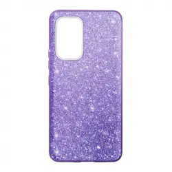 Carcasa Purpurina Con Lámina Semirrígida Extraíble Violeta Galaxy A53 5g