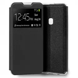 Cool Funda Flip Cover Liso Negro para Samsung Galaxy A21s A217