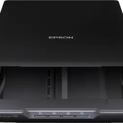 Escáner portátil - Epson V39II, 4800 x DPI, 216 297 mm, Sensor CIS, Negro