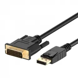 Ewent Cable Adaptador Displayport a DVI-D V1.2 4K Macho/Macho 1.8m Negro