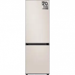 Frigorífico combi - Samsung BESPOKE SMART AI RB34C7B5D39/EF, No Frost, 185.3 cm, 344l, All Around Cooling, Metal WiFi, Satin Beige