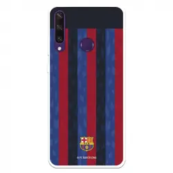 Funda Para Huawei Y6p Del Fc Barcelona Fondo Rayas Verticales - Licencia Oficial Fc Barcelona