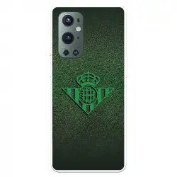Funda Para Oneplus 9 Pro Del Betis Escudo Verde Fondo Trama - Licencia Oficial Real Betis Balompié