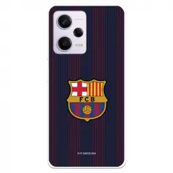 Funda Para Xiaomi Redmi Note 12 Pro 5g Del Fc Barcelona Rayas Blaugrana - Licencia Oficial Fc Barcelona