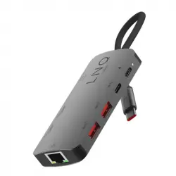 Linq 8 en 1 8K PRO Hub Multipuerto USB-C con Puerto Ethernet