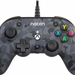 Mando - Nacon Pro Compact, Para Xbox y PC, Con Cable, Gris camuflaje