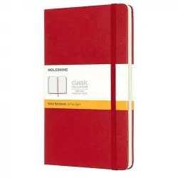 Moleskine Classic Cuaderno 240 Hojas Páginas Rayadas Tapa Dura Rojo