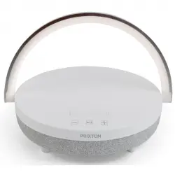 Prixton Speaker Light White Altavoz Bluetooth con Cargador Inalámbrico 10W Blanco