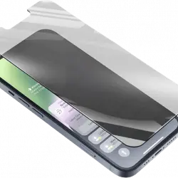 Protector de pantalla - CellularLine Top Secret Glass, Para iPhone 14, Filtro privacidad, Transparente