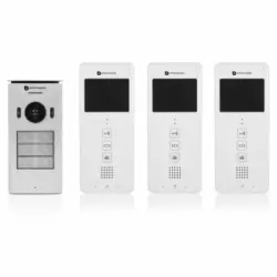 Sistema Videointerfono 3 Apartamentos Blanco 20,5x8,6x2,1cm Smartwares
