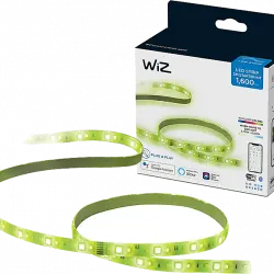 Tira LED - WiZ 2m, Luz blanca y colores, WiFi, Tecnología SpaceSense, Compatible con Alexa Google Home
