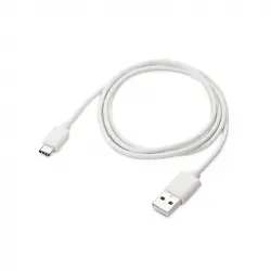 Akashi Cable Conector USB-C a USB-A 2.0 Macho/Macho 1m Blanco