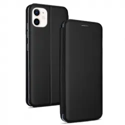 Cool Funda Flip Cover Elegance Negra para iPhone 12 Mini