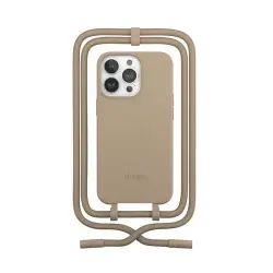 Funda con cuerda Wood Change Case Marrón para iPhone 13 Pro
